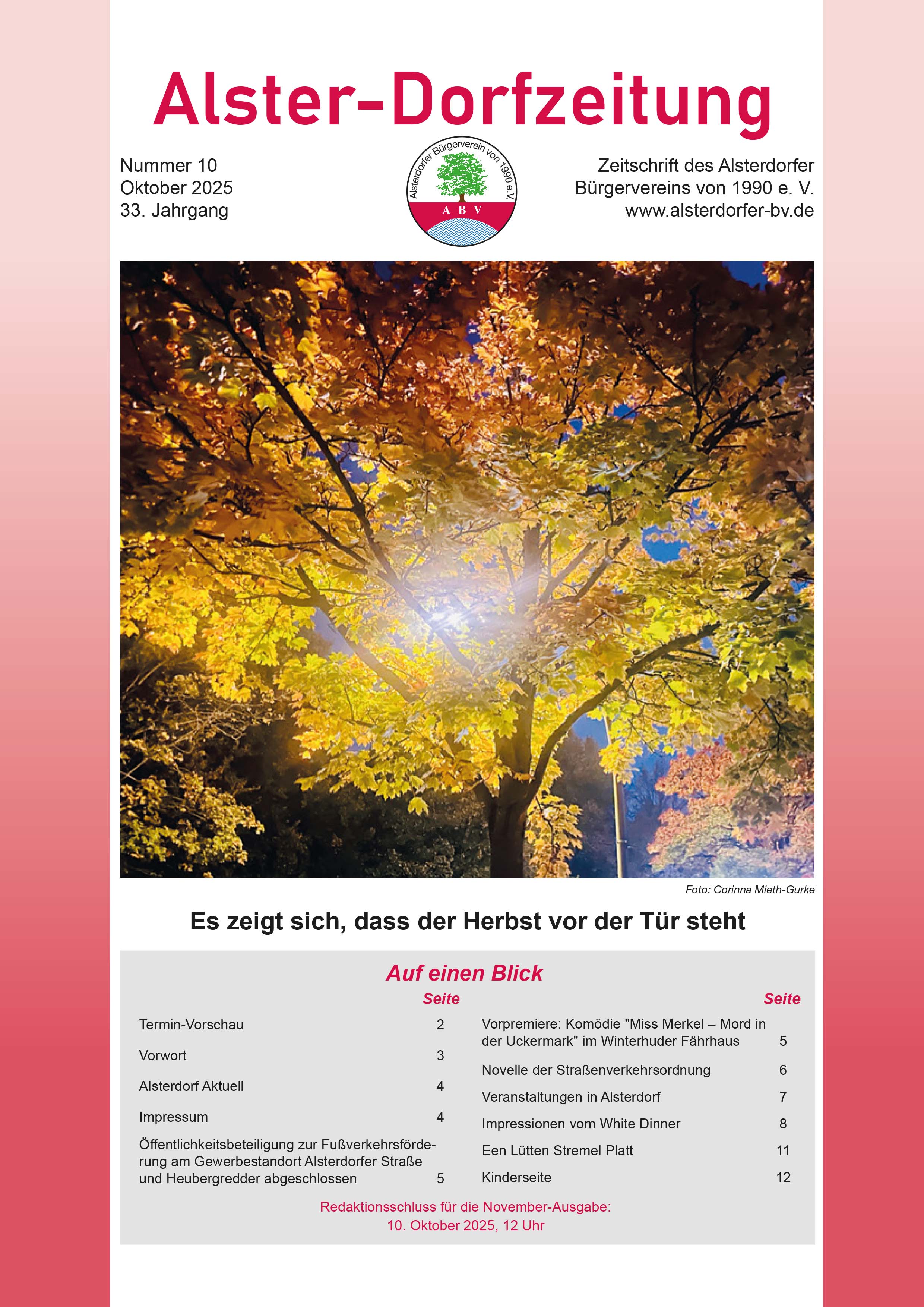 Alster Dorfzeitung 201912titel